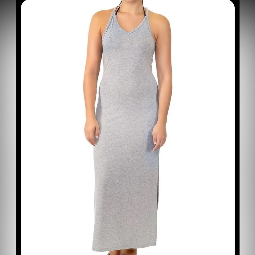 MIKEN Swim ESF10646 Women's Maxi Slit Dress Cover Up Size M